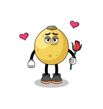 Langsat maskotu aşık oluyor, karakter tasarımı