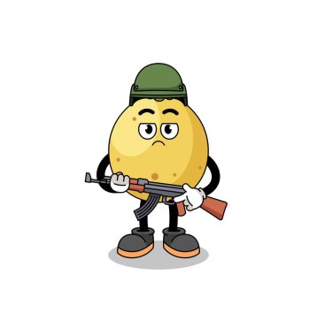 Langsat askeri çizgi filmi, karakter tasarımı.