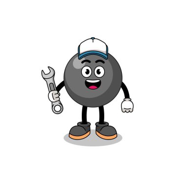 nokta sembolü çizimi bir mekanik, karakter tasarımı olarak