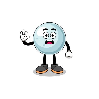 Gümüş Top Çizgi Film Çizimi Stop Hand, Karakter Tasarımı