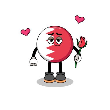Bahreyn bayrağı maskotu aşık oluyor, karakter tasarımı