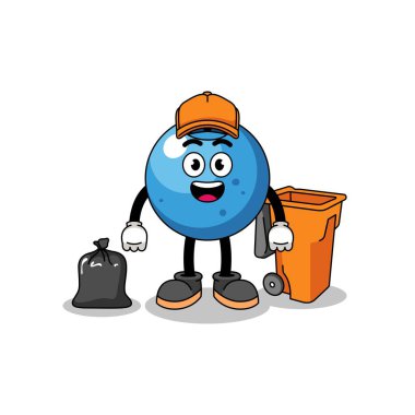 Yaban mersini çizgi filminin çöp toplayıcısı, karakter tasarımı