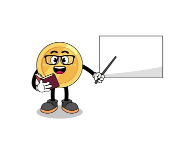 Norveç Kronu öğretmeninin maskot karikatürü, karakter tasarımı