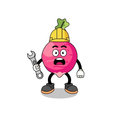 404 hatalı turp çizimi, karakter tasarımı