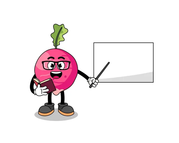 Turp öğretmeni maskotu, karakter tasarımı.