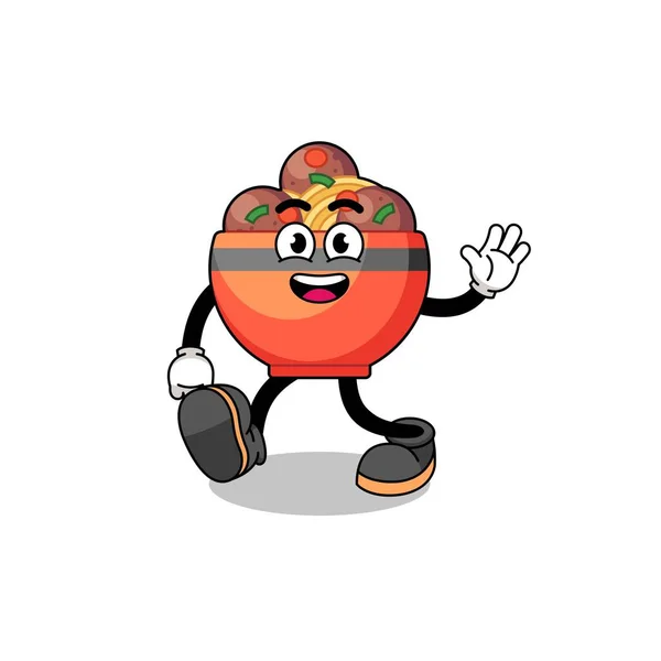 Köfte kasesi çizgi film yürüyüşü, karakter tasarımı.