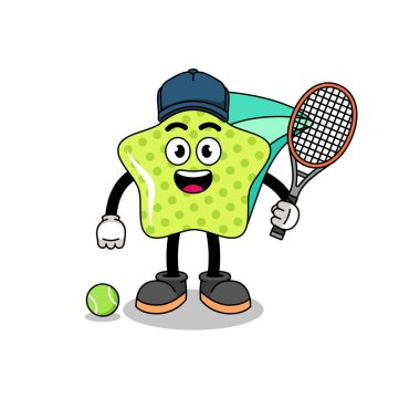 bir tenis oyuncusu olarak yıldız kayması, karakter tasarımı