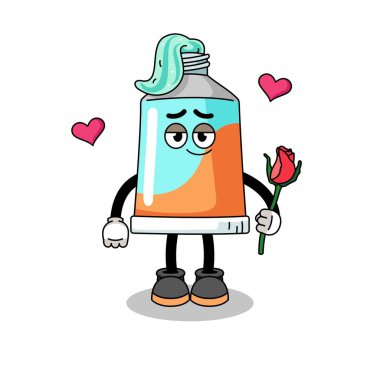 Diş macunu maskotu aşık oluyor, karakter tasarımı