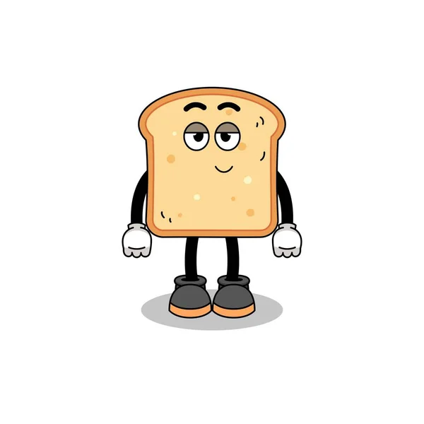 Ψωμί Καρτούν Ζευγάρι Ντροπαλή Στάση Σχεδιασμός Χαρακτήρα — Διανυσματικό Αρχείο