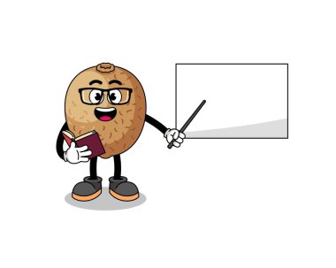 Kiwifruit öğretmeninin maskot çizgi filmi, karakter tasarımı