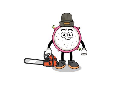 ejderha meyvesi çizimi bir oduncu olarak, karakter tasarımı