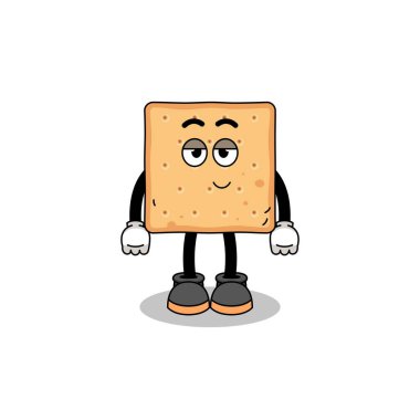 kare kraker çizgi film çifti utangaç poz, karakter tasarımı