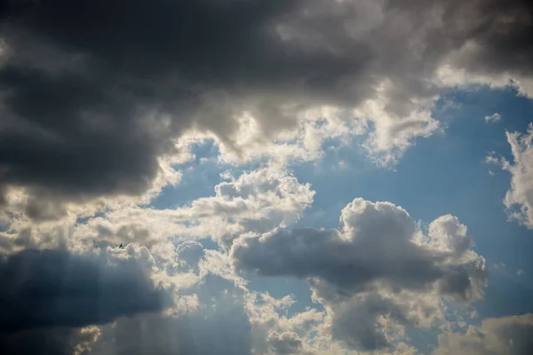 Ciel Couvert Avant Tempête Nuages Sombres Menaçants — Photo