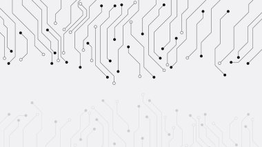 Soyut teknoloji devre kartı geçmişi. Dijital veri kavramı. Vektör illüstrasyonu.