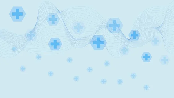 ヘルスケアと医療イノベーションの背景デザインコンセプト ベクターイラスト — ストックベクタ