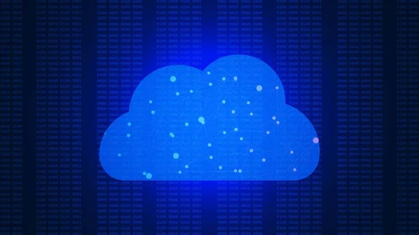 Tecnología Computación Nube Concepto Almacenamiento Línea Información Global Intercambio Datos — Vector de stock