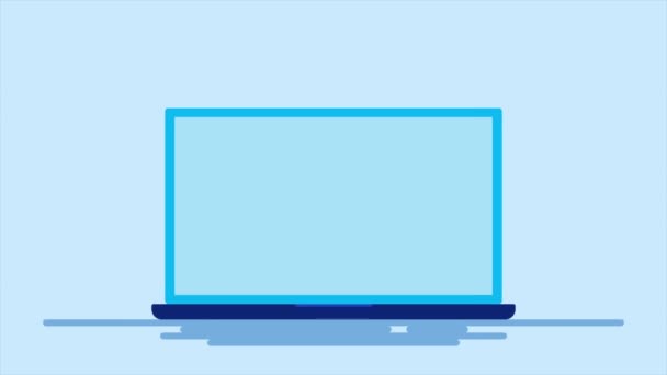 Koncepcja Podatkowa Online Laptopem Kalkulatorem Monetami Dolarowymi Dokumentem Obliczania Płatności — Wideo stockowe