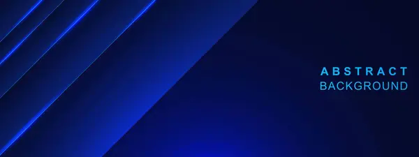 Bilim, teknoloji ve enerji zemin kavramı için parlayan ışığı olan soyut fütüristik koyu mavi arkaplan. Vektör illüstrasyonu.