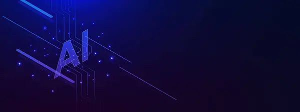 Yapay zeka izometrik devre kartı. Yapay zeka ve bilgisayar ağı teknolojisi geçmişi. Vektör illüstrasyonu