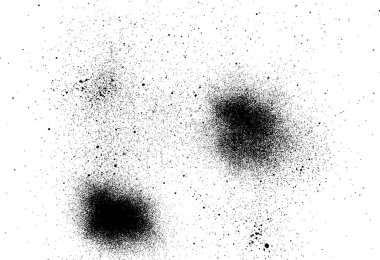 Tasarım elementleri için boya, mürekkep lekesi ve siyah boya grunge dokusu. Vektör illüstrasyonu