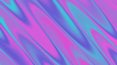 Açık mavi ve pembe renkli sıvı dalga arka planı. Soyut güzel gradyan renk animasyonu. 4K