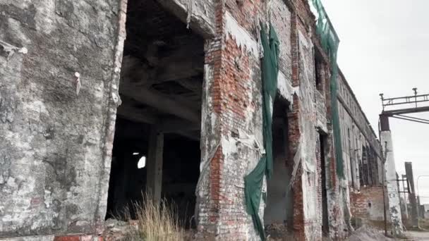 Vinnytsia Ucrania Química Planta Ruinas Ruinas Planta Con Tiempo Más — Vídeos de Stock
