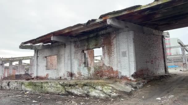 Vinnytsia Ukraina Kemist Växt Ruiner Och Ruiner Anläggningen Över Tid — Stockvideo