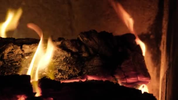 Super Slow Motion Flames Isolated Black Background High Quality Footage — Stock Video