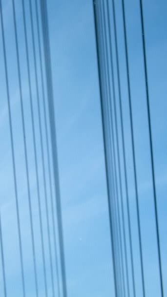 Лінія Суррей Ванкувер Skytrain Bridge Вид Переднього Вікна Вуличний Туман — стокове відео