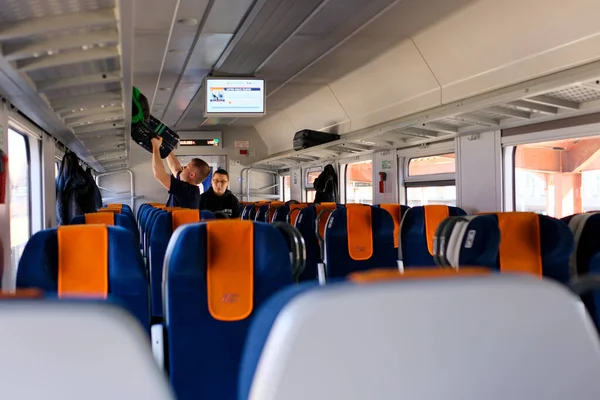 Pshemysil Glowny Warszawa Wschodnia Polnische Zugsitze Intercity Fährt Von Przemysl — Stockfoto
