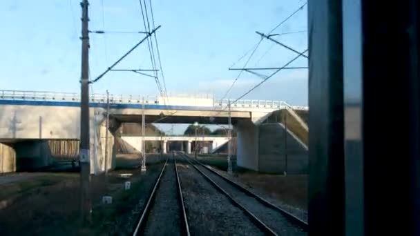 Pshemysil Işıltılı Warszawa Wschodnia Polonya Tren Biletleri Intercity Przemysl Den — Stok video