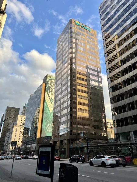 Vancouver Canada 2023 Metropool Grote Stad Leven Wolkenkrabbers Hoge Nieuwe — Stockfoto