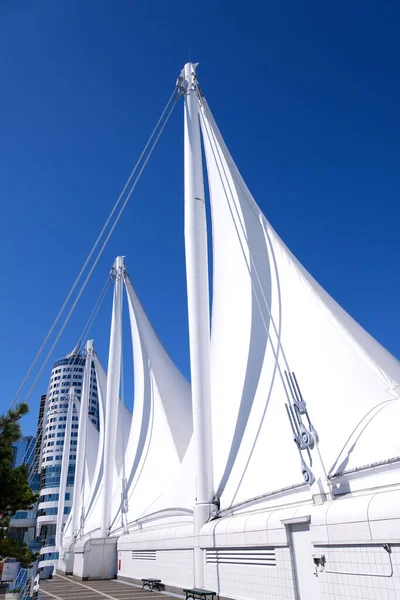 Canada Place Und Kommerzielle Gebäude Der Innenstadt Von Vancouver Hafen — Stockfoto