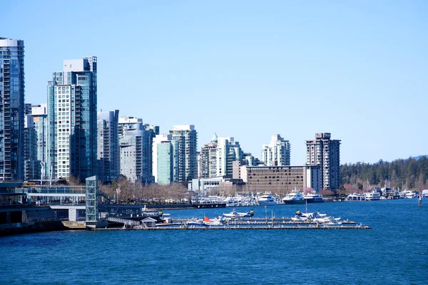 Canada Place Und Kommerzielle Gebäude Der Innenstadt Von Vancouver Hafen — Stockfoto