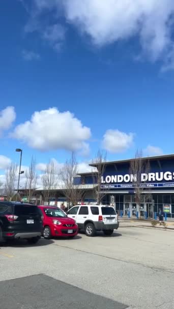London Drugs Ein Kanadisches Einzelhandelsgeschäft Mit Sitz Richmond British Columbia — Stockvideo