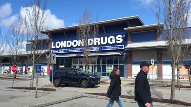 London Drugs Канадський Роздрібний Магазин Штаб Квартирою Річмонді Британська Колумбія — стокове відео