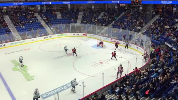Erstes Eishockeyspiel Herbst Giganten Gegen Thunderbirds 2022 Kanada Langley — Stockvideo