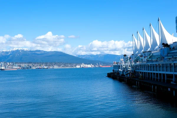 Vancouver City Center Waterfront Office Buildings Canada Place Pacific Ocean — Stock Photo, Image
