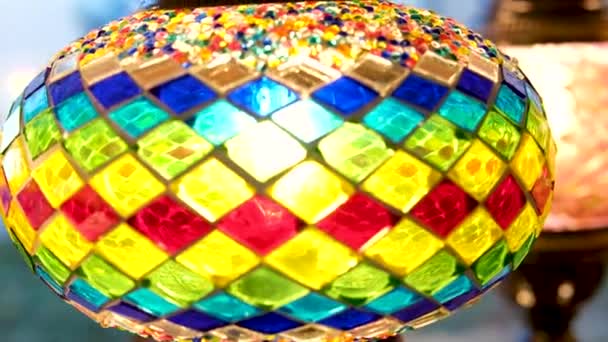 Turkish Decorative Lamps Sale Grand Bazaar Istanbul Turkey High Quality — Stock Video