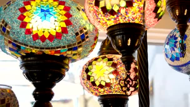 Cordeiro Turco Tradicional Decorativo Grande Bazar Foto Alta Qualidade — Vídeo de Stock