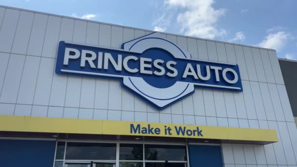 Princess Auto Ltd Uma Cadeia Varejo Canadense Especializada Fazenda Industrial — Vídeo de Stock