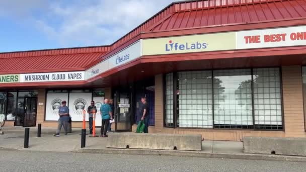 Laboratório Lifelabs Para Exames Sangue Urina Fezes Recepção Entrada Escritório — Vídeo de Stock