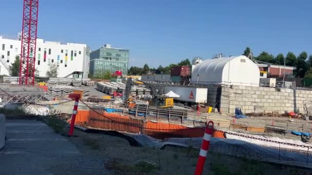 Northern Way Subway Project Corporation Opførelse Husblok Vancouver Canada 2023 – Stock-video