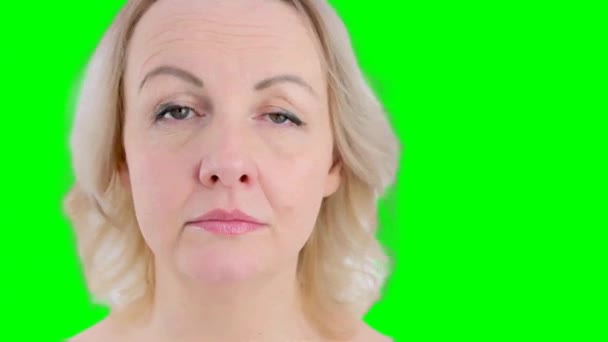 Parpadear Los Ojos Con Frecuencia Para Reposo Membrana Mucosa Humedecer — Vídeo de stock