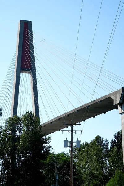 Γέφυρα Skytrain Στο Νέο Westminster Και Surrey Greater Vancouver Βρετανική — Φωτογραφία Αρχείου