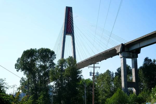 Skytrain Bridge New Westminster Surrey Greater Vancouver British Columbia Canada — Stock Photo, Image
