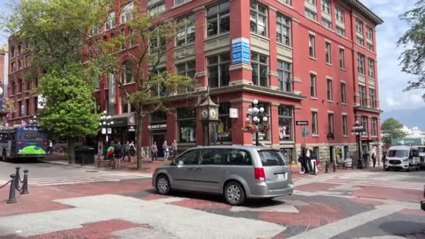 Yaz Çiçekli Saat Turistik Yerleri Şehir Merkezinde Görülmesi Gereken Yerler — Stok video