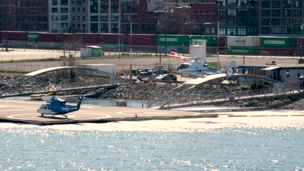 Flera Videor Beskrivning Kanada Placera Jetplan Helikopter Diverse Luft Transport — Stockvideo