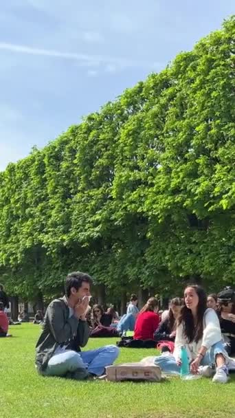 Λουξεμβούργο Πάρκο Στο Παρίσι Παρίσι Γαλλία Υψηλής Ποιότητας Πλάνα — Αρχείο Βίντεο