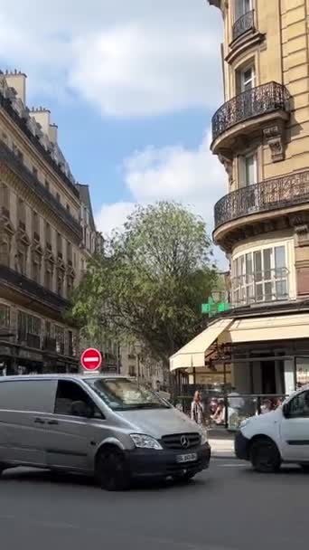 Bourse Paris Börsbyggnad Där Börsförsäljning Hålls Paris Frankrike Högkvalitativ Film — Stockvideo